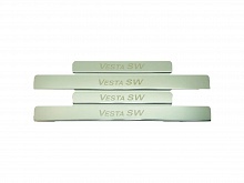 Накладки на пороги из нержавеющей стали 4шт. для LADA (ВАЗ) Vesta I