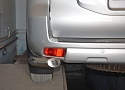 Защита заднего бампера угловая малая d76 мм для Toyota Land Cruiser Prado 150 Series Рестайлинг 2