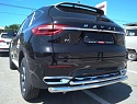 Защита заднего бампера двойная d60/42 мм для Haval F7x I