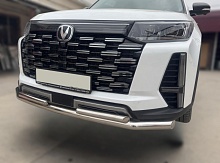Защита переднего бампера двойная d60/42 мм для Changan CS95 I Рестайлинг 2