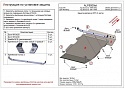 Защита картера и КПП (2 части) для Isuzu MU I