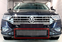 Зимняя заглушка радиатора на стяжке для Volkswagen Jetta VII