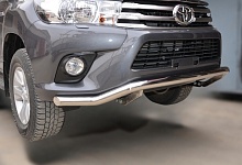 Защита переднего бампера волна d60 мм для Toyota Hilux VIII