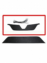 Зимняя заглушка радиатора на стяжке верх для Renault Logan II