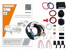 Комплект штатной электрики для фаркопа с блоком 7.2-13 pin для Toyota Land Cruiser 200 Series Рестайлинг 2