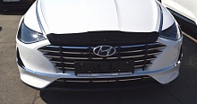 Дефлектор капота темный для Hyundai Sonata VIII (DN8)