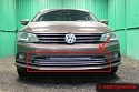 Защитная сетка радиатора 3 части с парктроником для Volkswagen Jetta VI Рестайлинг