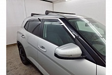 Дефлекторы окон 2D с хром накладками 4 шт. для Hyundai Creta II