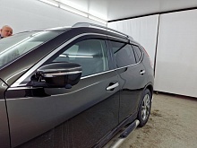 Дефлекторы окон с хром накладками 2D 6 шт для Nissan X-Trail III Рестайлинг