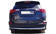 Защита заднего бампера d60 мм для Toyota RAV4 IV (XA40)