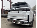 Защита заднего бампера угловая большая двойная d60/42 мм для Changan CS95 I Рестайлинг 2