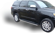 Пороги труба d53 мм для Toyota Sequoia II