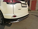 Защита заднего бампера d60 мм для Toyota RAV4 IV (XA40) Рестайлинг