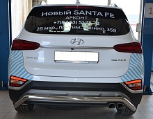 Защита заднего бампера скоба d60 мм для Hyundai Santa Fe IV