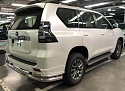 Защита заднего бампера угловая большая двойная d76/42 мм для Toyota Land Cruiser Prado 150 Series Рестайлинг 2