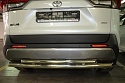 Защита заднего бампера двойная d60/42 мм для Toyota RAV4 V (XA50)