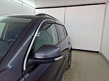 Дефлекторы окон с хром накладками 2D 6 шт. для Volkswagen Tiguan I