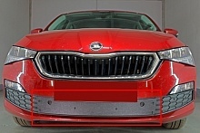 Зимняя заглушка радиатора на стяжке низ для Skoda Rapid II