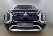 Комплект сеток chrome верх 2 части и низ для Mitsubishi L200 V Рестайлинг