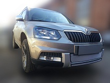 Комплект сеток chrome низ и центр для Skoda Yeti I Рестайлинг