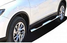 Пороги труба с проступью d76 мм для Nissan Terrano III (D10)