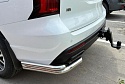 Защита заднего бампера угловая двойная d60/42 мм для Haval H5 II