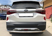 Защита заднего бампера d60 мм для Kia Seltos I