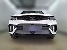 Комплект сеток chrome верх с камерой и низ с датчиками для Geely Tugella I Рест