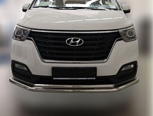 Защита переднего бампера двойная d60/42 мм для Hyundai Grand Starex I Рестайлинг
