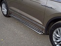 Пороги с площадкой 42,4 мм для Volkswagen Touareg III Рестайлинг