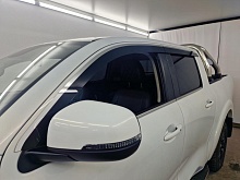 Дефлекторы окон 2D с хром накладками 4 шт. для Great Wall Poer I