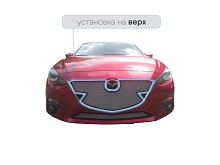 Защитная сетка радиатора верх, с парктроником для Mazda 3 III (BM)
