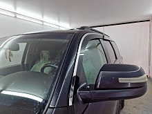 Дефлекторы окон 2D с хром накладками 6 шт. для Toyota Sequoia II Рестайлинг