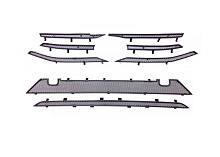 Комплект сеток black верх 6 частей и низ 2 части для LADA (ВАЗ) Vesta I Рестайлинг