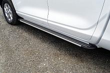 Пороги алюминиевые "Slim Line Silver" 1920 мм для Changan HUNTER PLUS