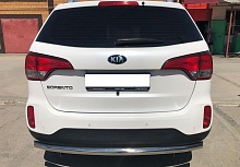 Защита заднего бампера d60 мм для Kia Sorento II Рестайлинг