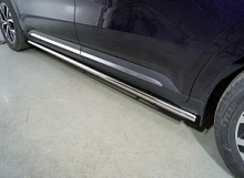 Пороги труба 42,4 мм для Kia Carnival IV