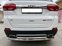 Защита заднего бампера двойная d60/42 мм для Lifan Myway