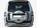 Защита заднего бампера центральная d76 мм для Mitsubishi Pajero IV Рестайлинг 1