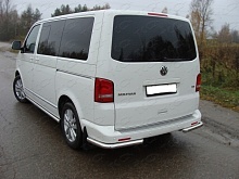 Защита задняя (уголки) 60,3 мм для Volkswagen Multivan T5 Рестайлинг