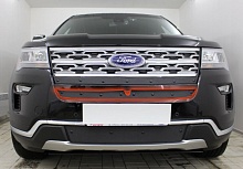 Зимняя заглушка радиатора к съемной сетке верх (2 части) для Ford Explorer V Рестайлинг 2