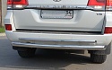 Защита заднего бампера двойная d76/42 мм для Toyota Land Cruiser 200 Series Рестайлинг 2