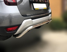 Защита заднего бампера скоба d53 мм для Renault Duster I Рестайлинг