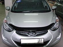 Дефлектор капота темный для Hyundai Elantra V (MD)