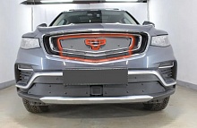 Зимняя заглушка радиатора к съемной сетке верх (3 части) для Geely Atlas Pro