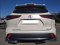 Защита заднего бампера угловая двойная d60/42 мм для Toyota Highlander IV (U70)