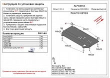 Защита картера и КПП для Citroen C2