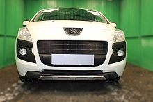 Комплект сеток black верх, низ, центр для Peugeot 3008 I