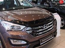 Дефлектор капота темный для Hyundai Santa Fe III