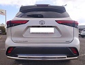 Защита заднего бампера двойная d60/42 мм для Toyota Highlander IV (U70)